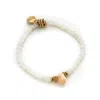 Adriana Pappas Designs Women's Mini Shell Stretch Bracelet - White In White