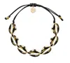 Adriana Pappas Designs Women's Mini Shells Bracelet Black - Gold Plated In Black
