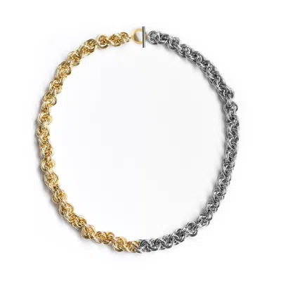 Adriana Pappas Designs Women's Mixed Metal Choker In Multi