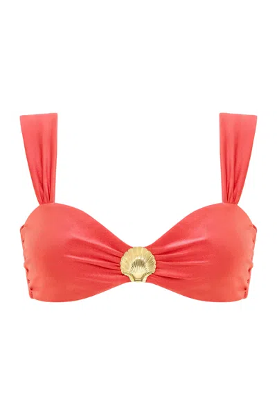 Adriana Pappas Designs Women's Orange Jolie Top - Coral Quartz