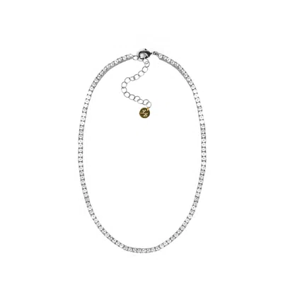 Adriana Pappas Designs Women's Rhodium Tennis Choker