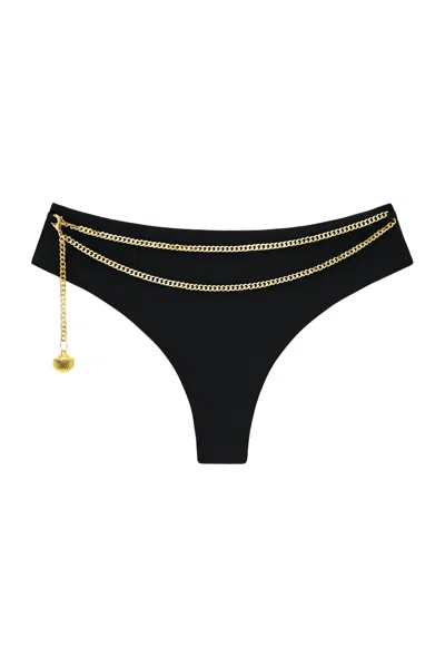 Adriana Pappas Designs Women's Riviera Bottoms With Chain - Black