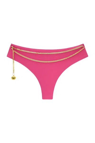 Adriana Pappas Designs Women's Riviera Bottoms With Chain - Ultra Pink