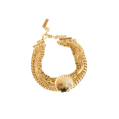 Adriana Pappas Designs Women's Scallop Shell Bracelet - Gold