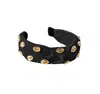 Adriana Pappas Designs Women's Shell Confetti Headband - Black In Black