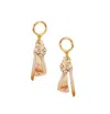 Adriana Pappas Designs Women's Shell Tassel Earrings In Yellow