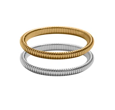 Adriana Pappas Designs Women's Sixteen Mm Stretch Bangle Silver