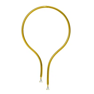 Adriana Pappas Designs Women's Sleek Snake Choker - Gold