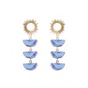 Adriana Pappas Designs Women's Spring Supernova Studs - Bluebell In Yellow