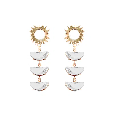 Adriana Pappas Designs Women's Spring Supernova Studs - Clear In Yellow