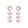 Adriana Pappas Designs Women's Supernova Studs - Pink In Pink