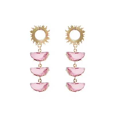 Adriana Pappas Designs Women's Supernova Studs - Pink
