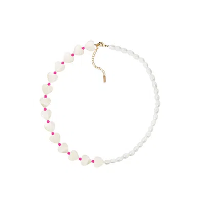 Adriana Pappas Designs Women's Sweetheart Choker - Hot Pink
