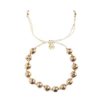 Adriana Pappas Designs Women's White Bella Bracelet On Colored Cord - Ivory