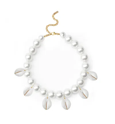 Adriana Pappas Designs Women's White Hula Girl Necklace