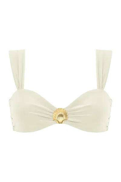 Adriana Pappas Designs Women's White Jolie Top - Oatmilk