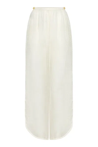 Adriana Pappas Designs Women's White Meg Pants - Champagne In Neutral