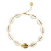 Adriana Pappas Designs Women's White Single Mini Shell Anklet - Gold Filled In White