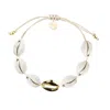 Adriana Pappas Designs Women's White Single Mini Shell Bracelet - Gold Filled In White