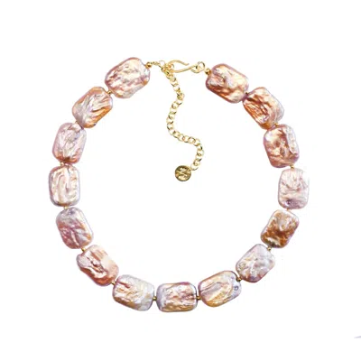 Adriana Pappas Designs Women's Yellow Peach Bellini Choker - Gold Filled