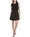 Adrianna By Adrianna Papell Chain Mini Dress In Black