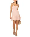 Adrianna By Adrianna Papell Women's Flounce-hem Dress In Joyful Blush