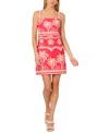 Adrianna By Adrianna Papell Women's Palm-print Shift Dress