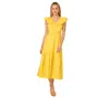 Adrianna By  Papell Women's Ruffle Midi Dress