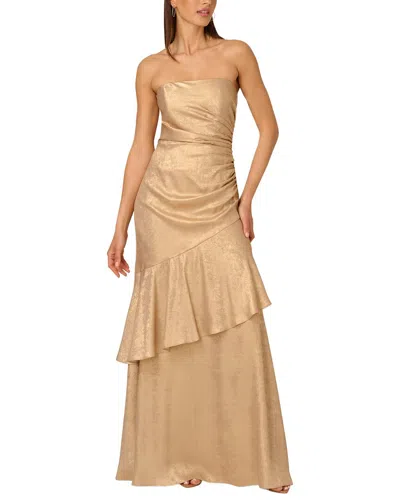 Adrianna Eve Embellished Maxi Dress In Brown