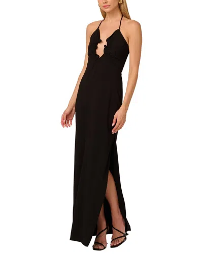Adrianna Eve Solid Maxi Dress In Animal Print