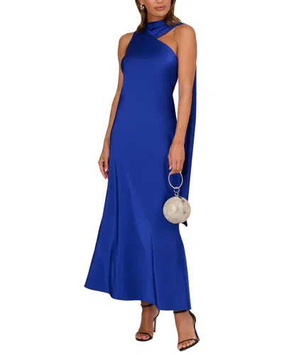 Adrianna Eve Solid Maxi Dress In Blue