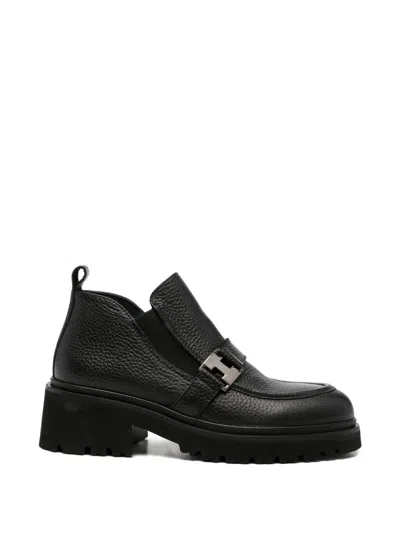 Adrianna Feretti Buckle-detail Boots In Black