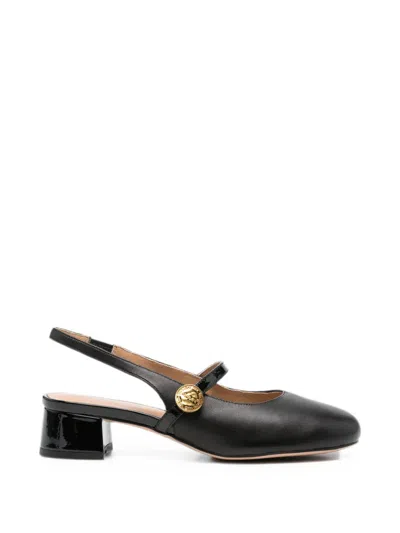 Adrianna Feretti Button-detail Slingback Pumps In Black
