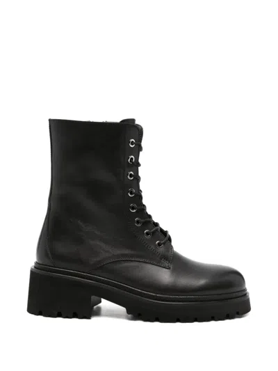Adrianna Feretti Lace-up Boots In Black