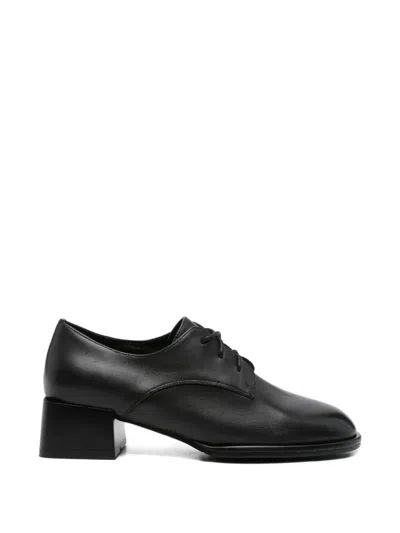 Adrianna Feretti Leather Derby Shoes In Black