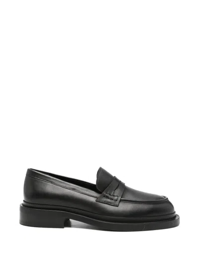 Adrianna Feretti Penny-strap Loafers In Black