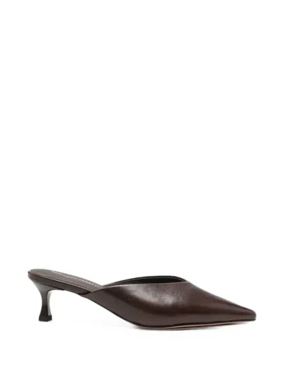 Adrianna Feretti Pointed-toe Mules In Brown