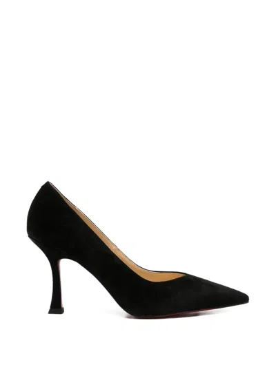 Adrianna Feretti Pointed-toe Suede Pumps In Black