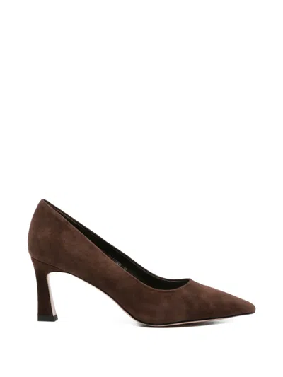 Adrianna Feretti Pointed-toe Suede Pumps In Brown
