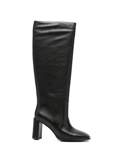 Adrianna Feretti Square-toe Block-heel Boots In Black
