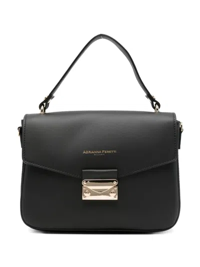 Adrianna Feretti Top Handle Detail Tote Bag In Black