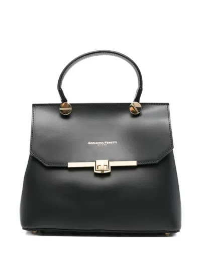 Adrianna Feretti Top-flap Tote Bag In Black
