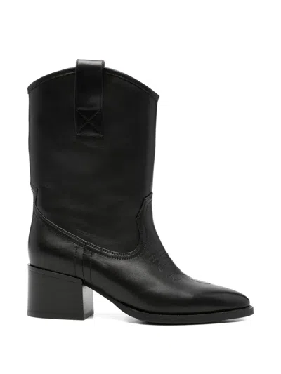 Adrianna Feretti Topstitched Western-style Boots In Multi