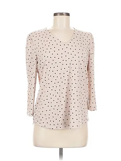 Pre-owned Adrianna Papell 3/4 Sleeve Blouse In Brown