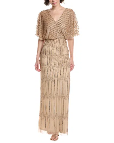 ADRIANNA PAPELL ADRIANNA PAPELL 3/4-SLEEVE LACE DRESS