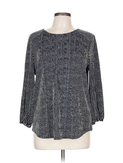 Pre-owned Adrianna Papell 3/4 Sleeve T-shirt In Blue