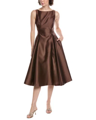 Adrianna Papell A-line Dress In Brown