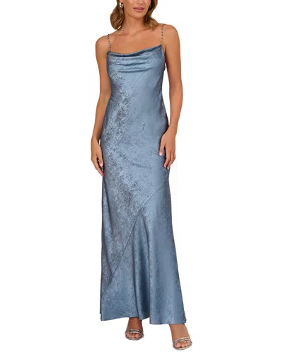 Adrianna Papell A-line Dress In Blue