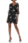 Adrianna Papell Ap1d103148 Short A Line Floral Cocktail Dress In Multi