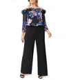 Adrianna Papell Ap1d104761 W Plus Size Floral Print Pant Suit In Multi